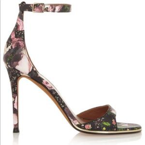 Givenchy leather floral print sandal